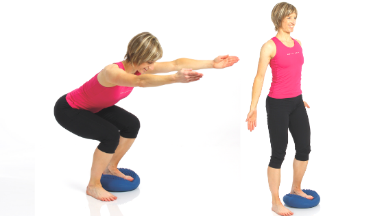 Home fitness with the Dynair® Ballkissen® – made in Germany