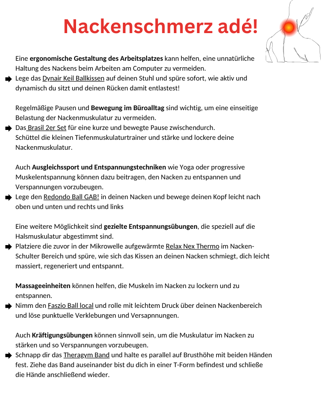 Was tun bei Verspannungen im Nacken?